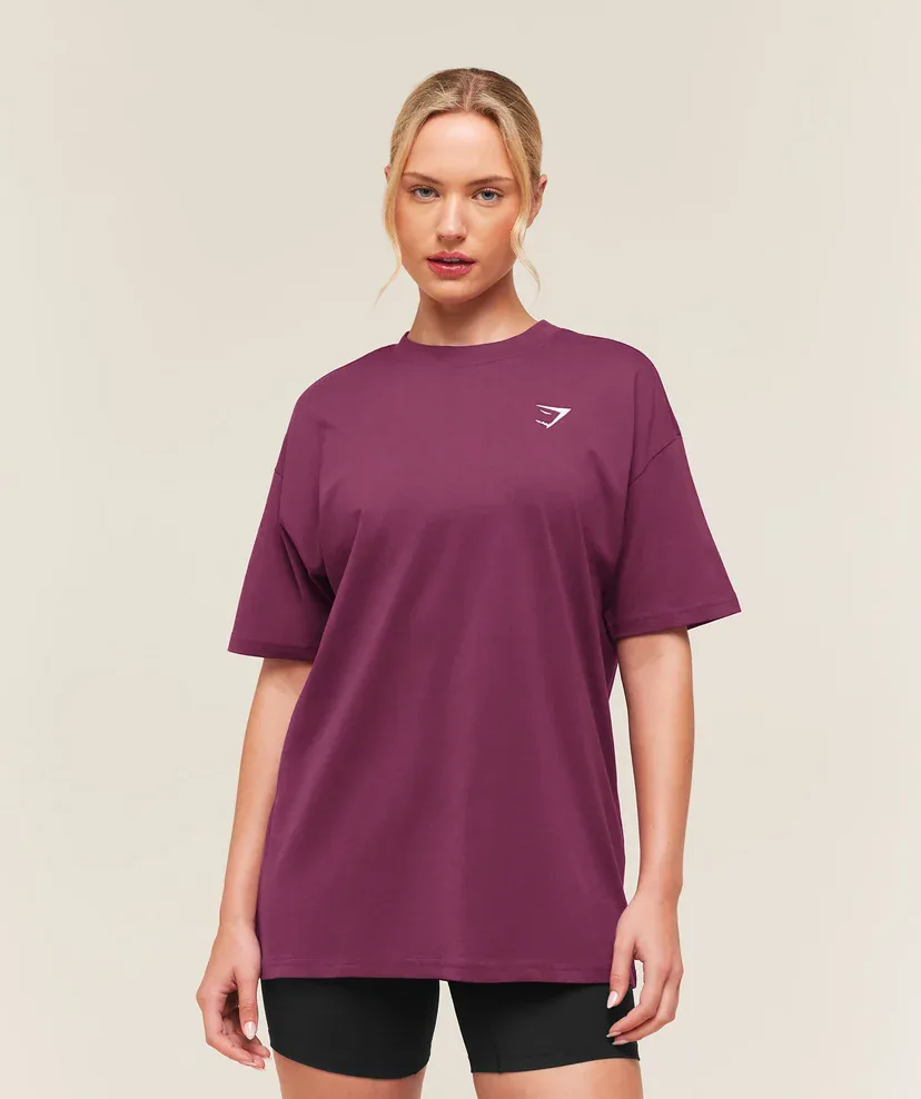 Training Oversized T-Shirt in Strength Pink