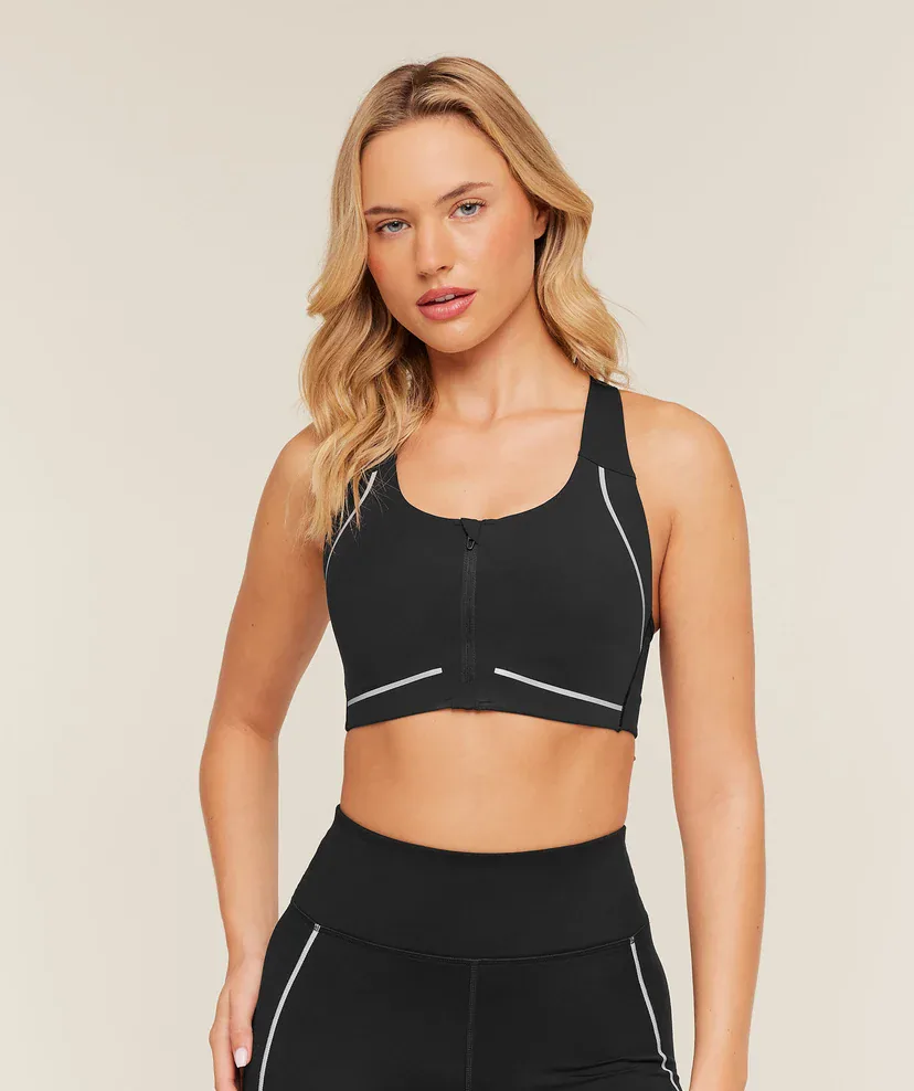 Running Sports Bra in Black